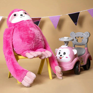 Giant Pink Sloth Plush Toy - KidLiva