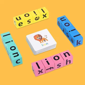 Wooden Word Spelling Puzzle Game for Kids