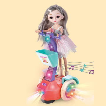 Musical Scooter Doll – Flashing Lights - KidLiva