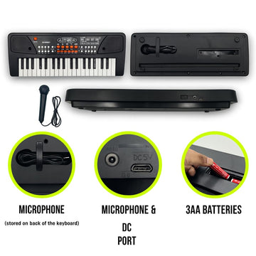 Kids Musical Keyboard Piano with Mic - KidLiva