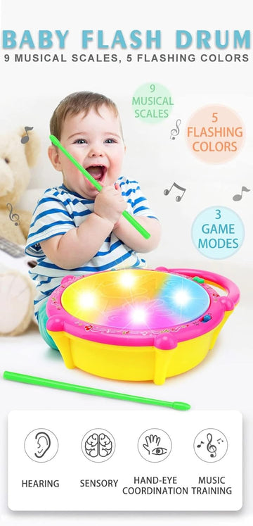 Light-Up Musical Drum for Kids - KidLiva