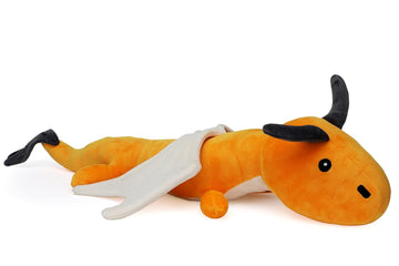 Majestic Orange Dragon Plush Toy – Mythical Stuffed Animal - KidLiva