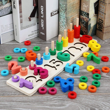 3-in-1 Learning Toy for Numbers, Shapes & Colors - KidLiva