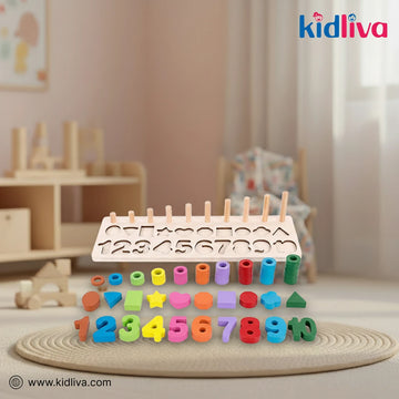 3-in-1 Learning Toy for Numbers, Shapes & Colors - KidLiva