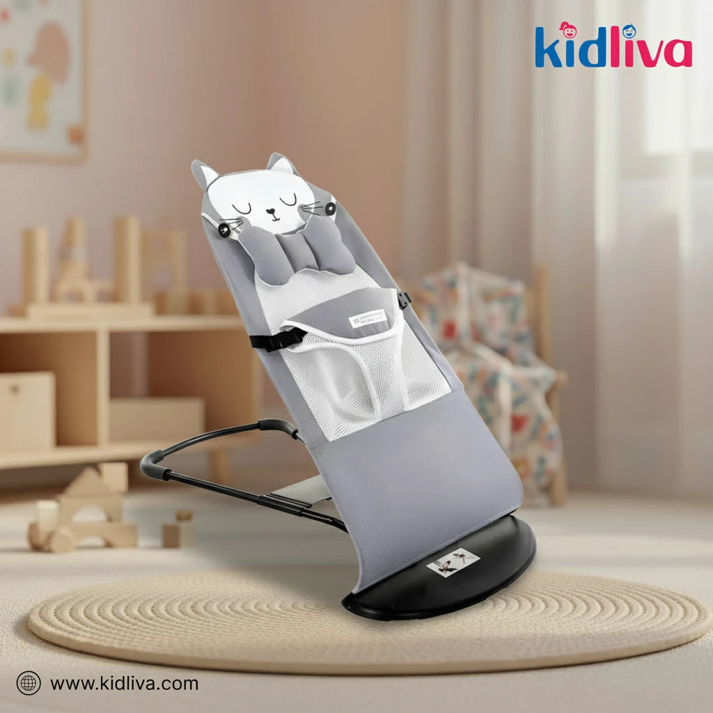 Comfort Baby Bouncer Rocker Seat with Head Support - KidLiva