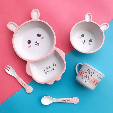 Adorable Bunny Rabbit Kids Meal Set - KidLiva