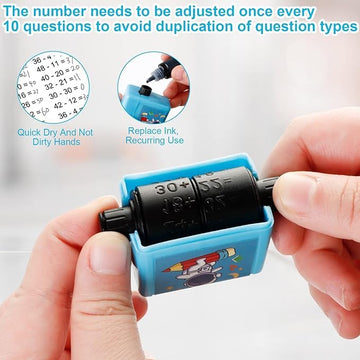 Automatic Math Problem Roller Stamp - KidLiva