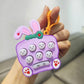Mini Rabbit Reaction Game Console - Whack-A-Mole Keychain - KidLiva