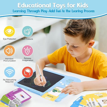 Educational Drawing Tablet & Flashcard Learning System - KidLiva