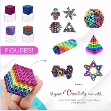 Rainbow Magnetic Balls Fidget Toy - KidLiva