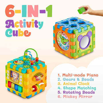 Ultimate 6-in-1 Activity Cube - KidLiva