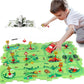 Safari Adventure Road Track Puzzle Play Mat with Toy Car - KidLiva