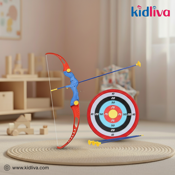 Kids Archery Toy Set with Bow & 3 Suction Arrows - KidLiva