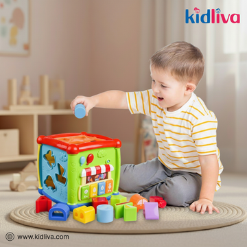 Interactive Multi-Activity Cube – 6-Sided Educational Learning Toy - KidLiva