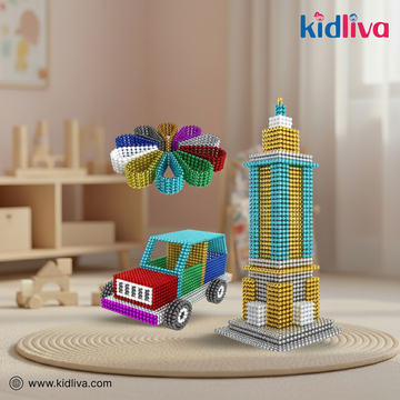 Rainbow Magnetic Balls Fidget Toy - KidLiva