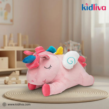 Magical Pink Unicorn Pegasus Plush Toy - KidLiva