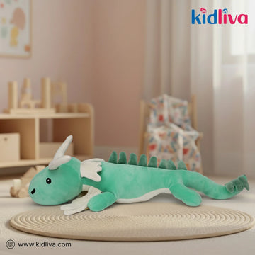 Majestic Green Dragon Plush Toy – Mythical Stuffed Animal - KidLiva