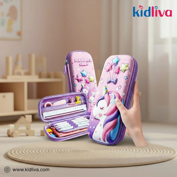 Magical Pink Unicorn 3D Stereo Pen Case - KidLiva