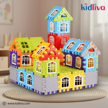 Colorful Castle & House Building Blocks Set - KidLiva