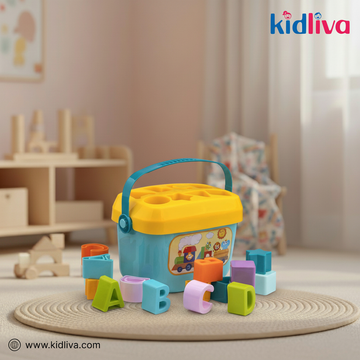 Early Learning Shape Sorter Bucket Toy - KidLiva