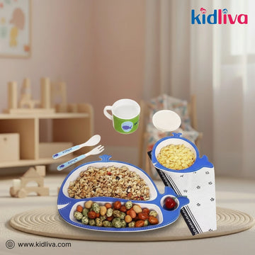 Adorable Whale Kids Meal Set - KidLiva