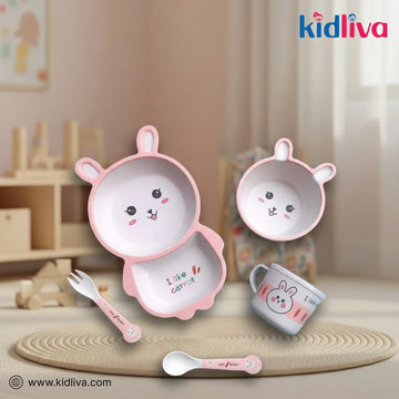 Adorable Bunny Rabbit Kids Meal Set - KidLiva