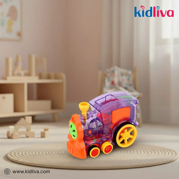 Domino Funny Train – Automatic Laying Domino Brick Game - KidLiva