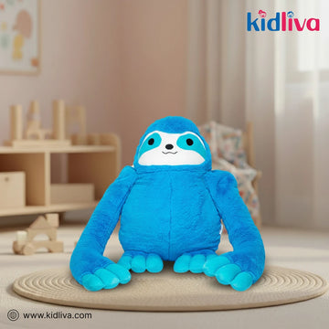 Giant Blue Sloth Plush Toy – Ultra-Soft Stuffed Animal - KidLiva